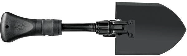Pala plegable GERBER Gorge 42 cm, acero, negra, funda