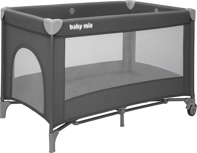 Cuna de viaje Baby Mix Simple gris