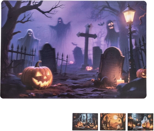 Mantel individual de Halloween 42 × 28 cm, mezcla de diseños - 1 unidad