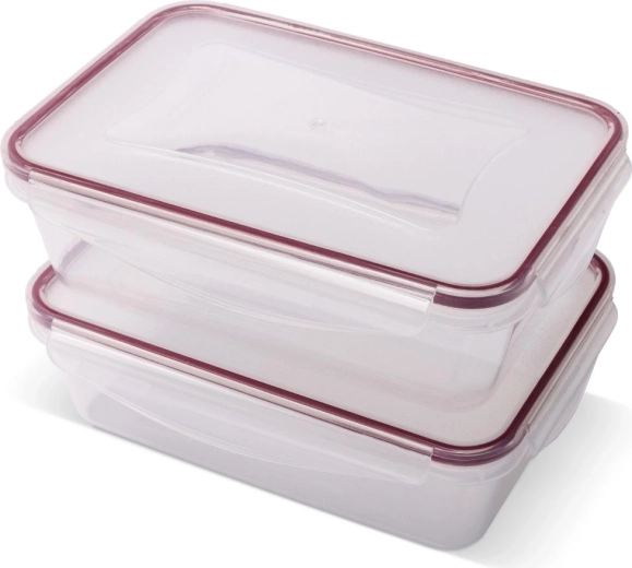Set de recipientes rectangulares Lamart Clip 2 × 1350 ml