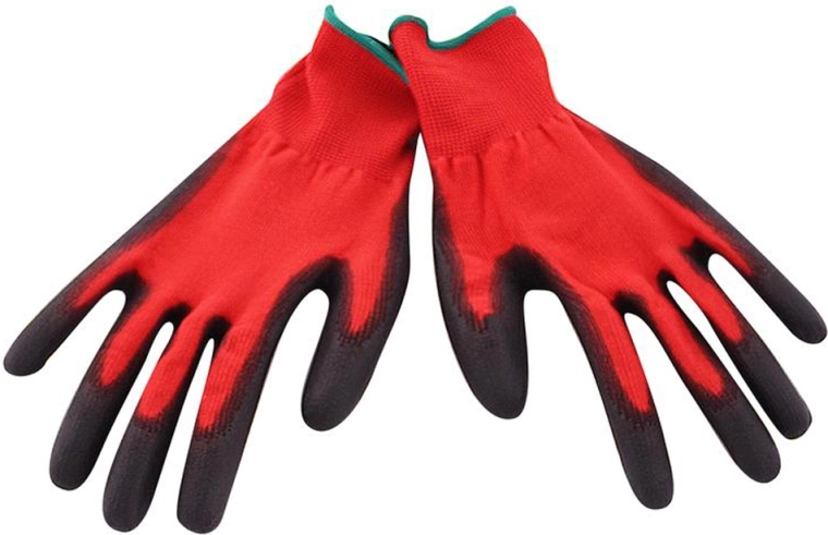 Guantes de trabajo con refuerzo de nitrilo, talla L