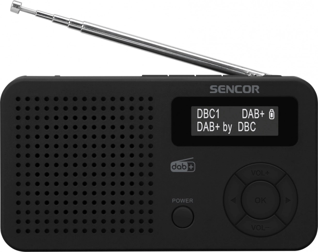 Radio digital DAB+/FM con RDS, Bluetooth 5.0, LCD y batería recargable - 1 unidad