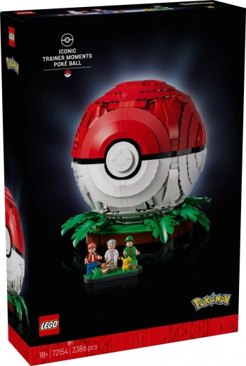 LEGO Pokémon Poké Ball icónica con entrenadores