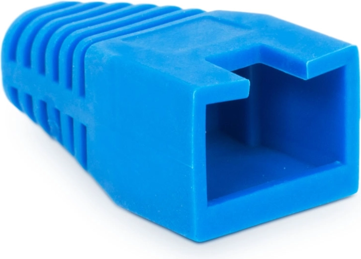 Protección de goma azul contra dobleces para conector 8P8C - 1 unidad