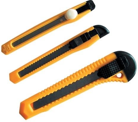 Juego de cúteres de hoja segmentada 3 uds (9 mm y 18 mm)