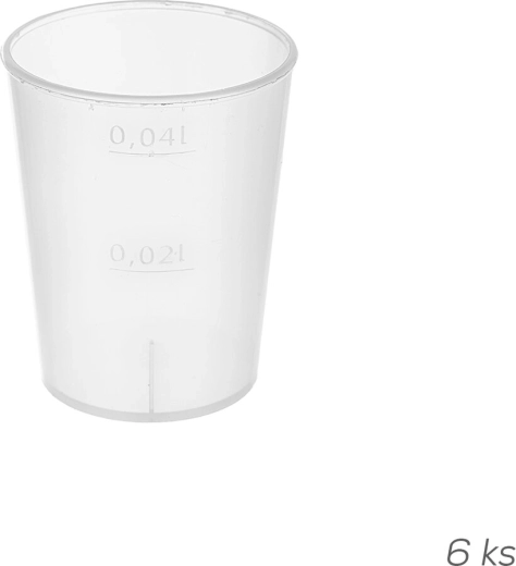 Medidor para líquidos 50 ml de plástico UH (6 uds)