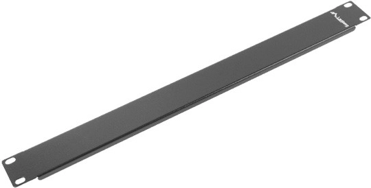 Panel ciego negro para armarios rack de 19'' 1U