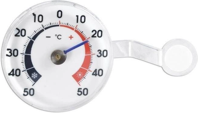 Termómetro exterior de ventana autoadhesivo bimetálico