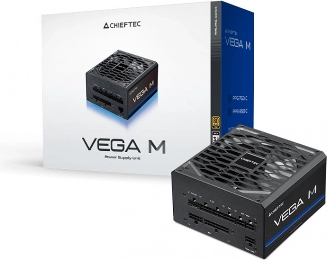 Chieftec Vega M 1000W 80 Plus Gold fuente de alimentación totalmente modular