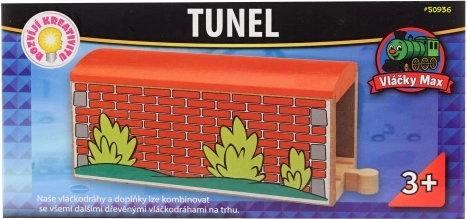 Túnel de madera Maxim para vías de tren