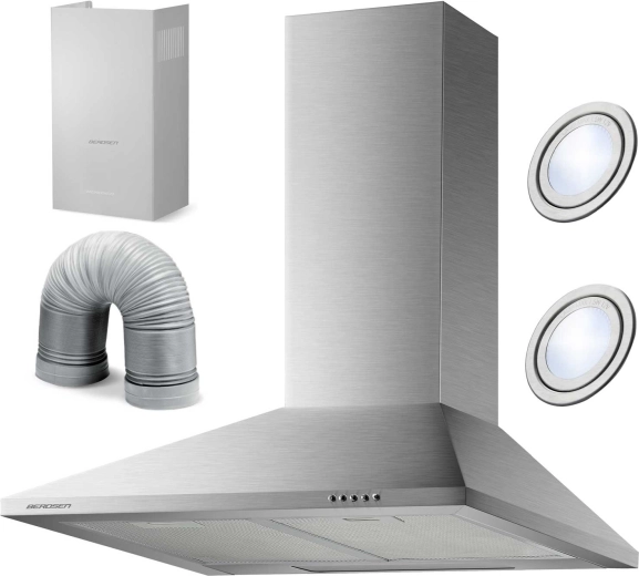 Campana extractora decorativa de pared 60 cm BERDSEN BT-213 inox