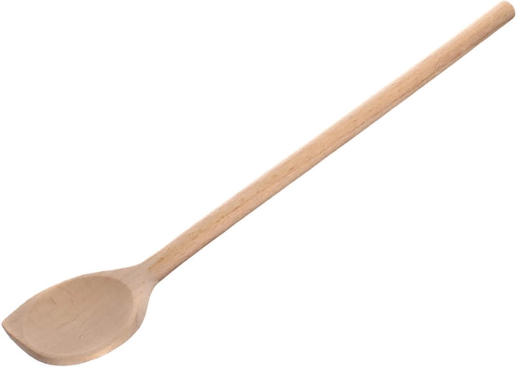 Cuchara de madera con esquina BRILLANTE 30 cm