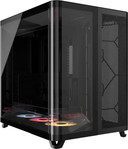 Caja de PC mid-tower AIR 5400 RS-R ARGB, negra