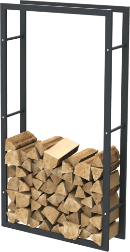 Soporte para leña de chimenea 60 × 25 × 100 cm