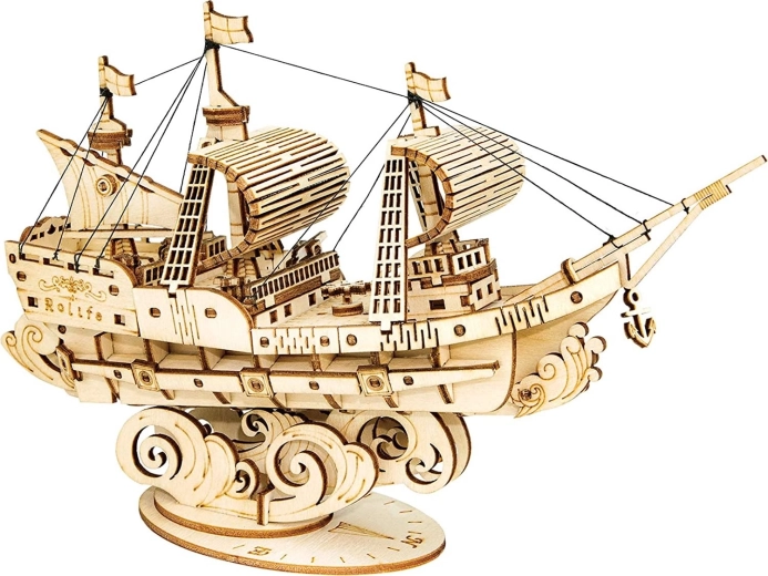 Puzzle de madera 3D Velero ROBOTIME Rolife 118 piezas
