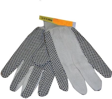 Guantes de trabajo OSPREY de algodón con puntos de PVC