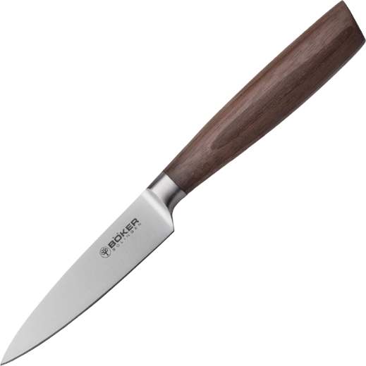 Cuchillo de cocina BÖKER Core Office 9 cm, madera de nogal