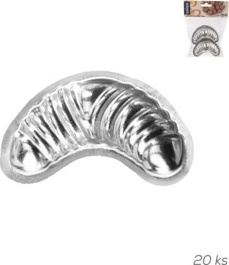 Moldes para rollitos de hojalata estañada, grandes, 20 uds.