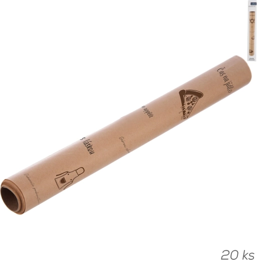 Papel alimentario antigrasa en hojas con impresión CZ (20 uds., 45 × 32 cm)