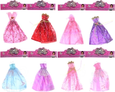 Vestido de fiesta para muñeca 22 cm – surtido de colores