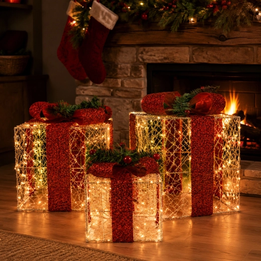 Decoración llamativa para el interior navideño