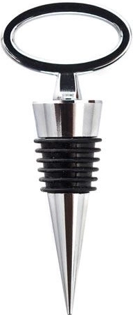 Tapón para botellas Culinaria con acabado cromado