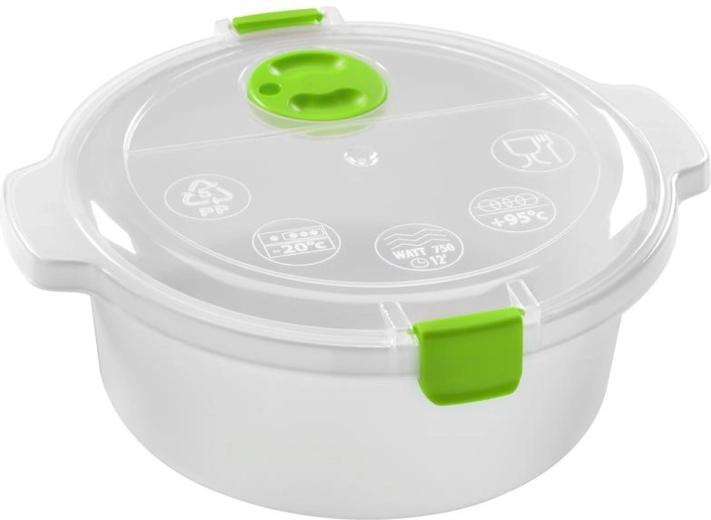 Recipiente de plástico para microondas con tapa 1,4 l HEIDRUN