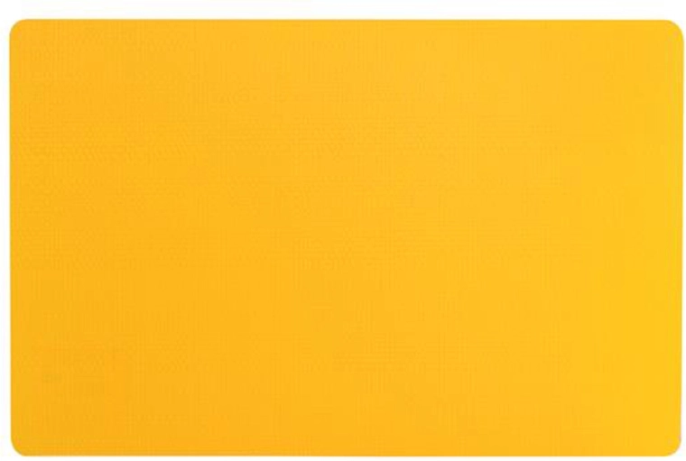 Mantel individual de plástico amarillo para mesa 44 × 28,5 cm