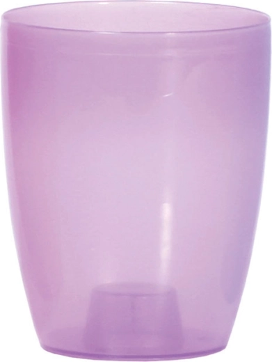 Maceta para orquídeas Coubi Orchid 13 cm transparente mate violeta