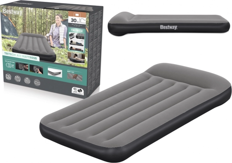 Colchón inflable 99 × 188 × 30 cm BESTWAY Tritech con bomba USB