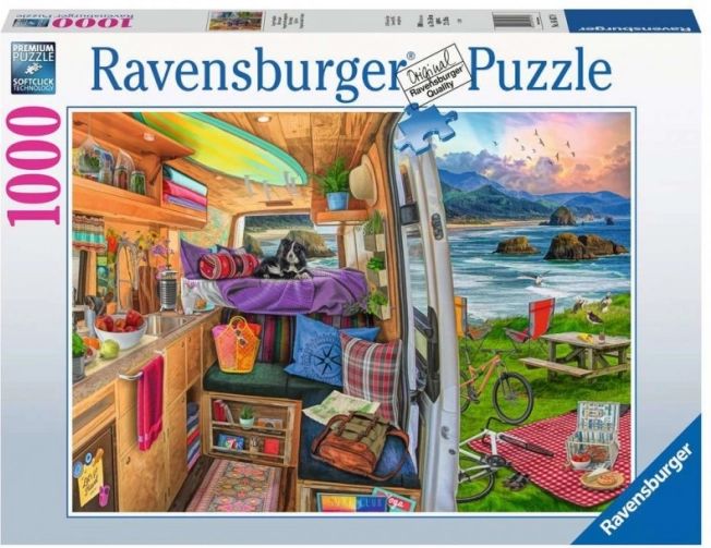 Puzzle 2D de 1000 piezas: vista desde la caravana