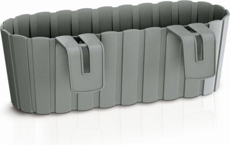 Jardinera colgante BOARDEE HOOK piedra gris 4,9 l