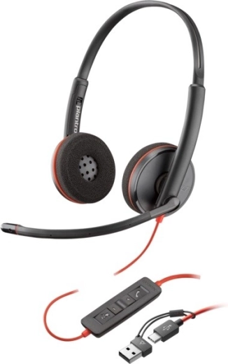 Auriculares Blackwire USB-A/C negros