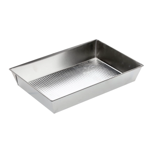 Bandeja para hornear con fondo texturizado 36 × 24,5 × 6 cm, chapa galvanizada