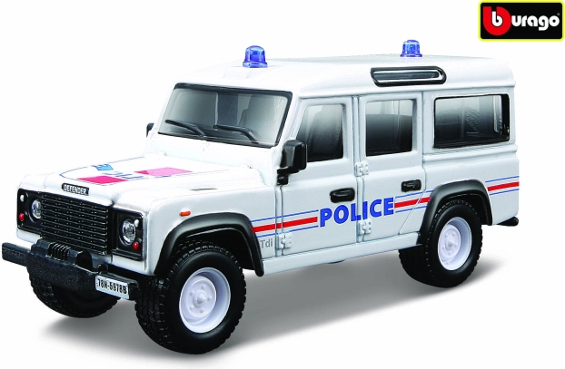 Bburago Land Rover Defender 110 Emergency Force 1:50 modelo metálico