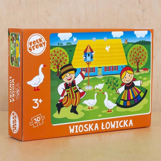 Puzzle FOLKSTAR Aldea de Łowicz 30 piezas