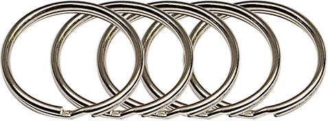 Anilla para llaves de 20 mm niquelada (50 uds)