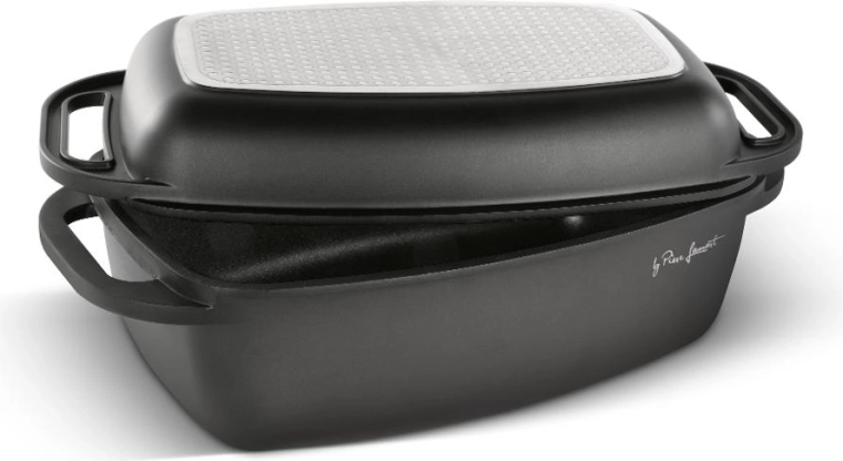 Fuente de horno Lamart con tapa para asar 40 × 22,5 × 17 cm