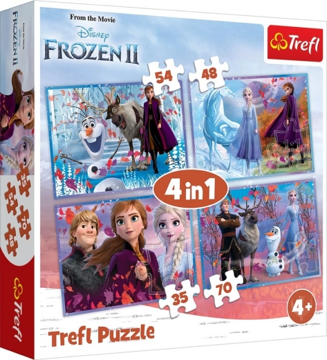 Puzzle 4 en 1 FROZEN 2 – Viaje a lo desconocido