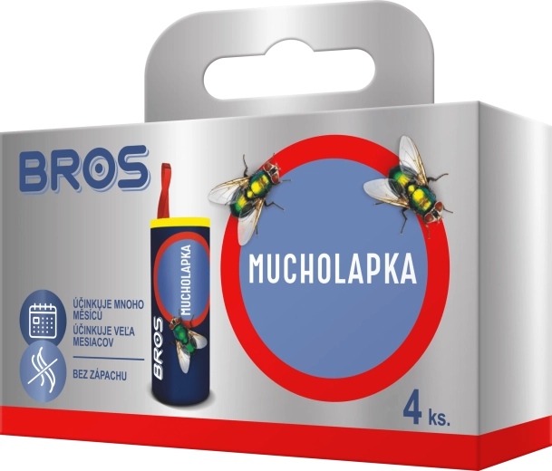 Bros atrapamoscas cilíndrico 4 uds