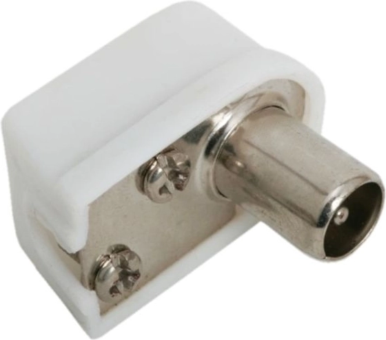 Conector coaxial de TV de 90°