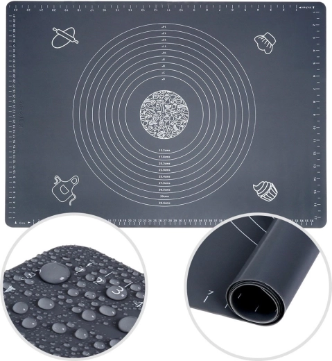 Alfombrilla de silicona para hornear y amasar 64 × 45 cm