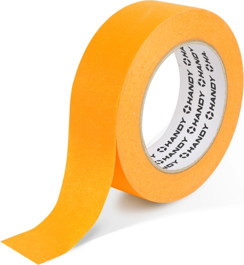 Cinta de enmascarar al agua para uso exterior 50 m × 24 mm naranja