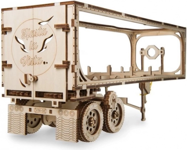 Puzle 3D de madera: remolque para camión HEAVY BOY VM-03 (138 piezas) UGEARS