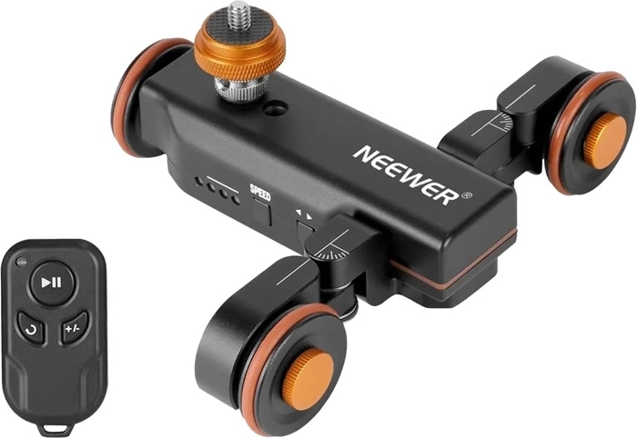 NEEWER DL100 carro motorizado de cámara de tres ruedas con control remoto