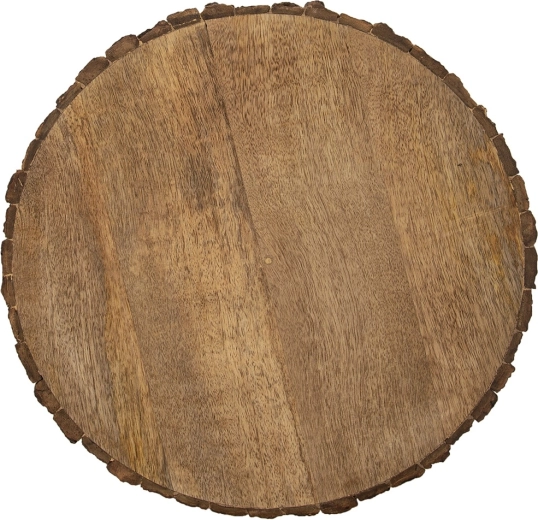 Tabla de cortar y servir de madera de mango de 39 cm