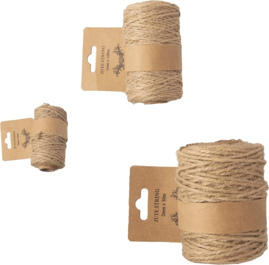 Cordel de yute natural – set de 3 variantes