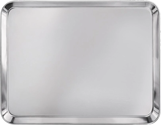 Bandeja de servicio de acero inoxidable 26,7 × 20,5 cm