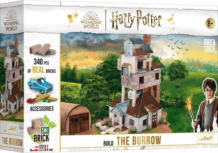 Set de construcción Brick Trick Harry Potter – La Madriguera de la familia Weasley con ladrillos reales
