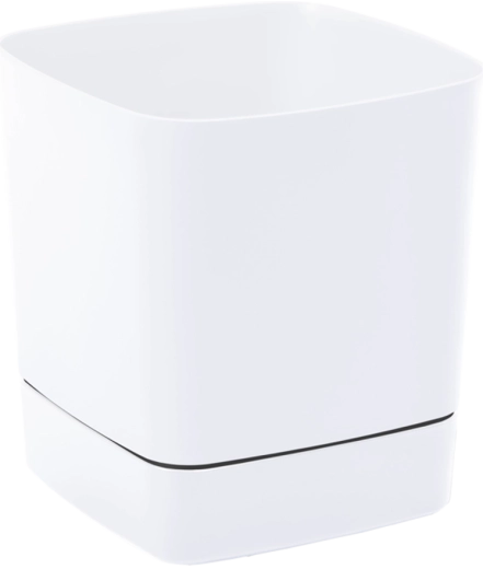 Maceta Clima con plato 160 × 160 mm blanca